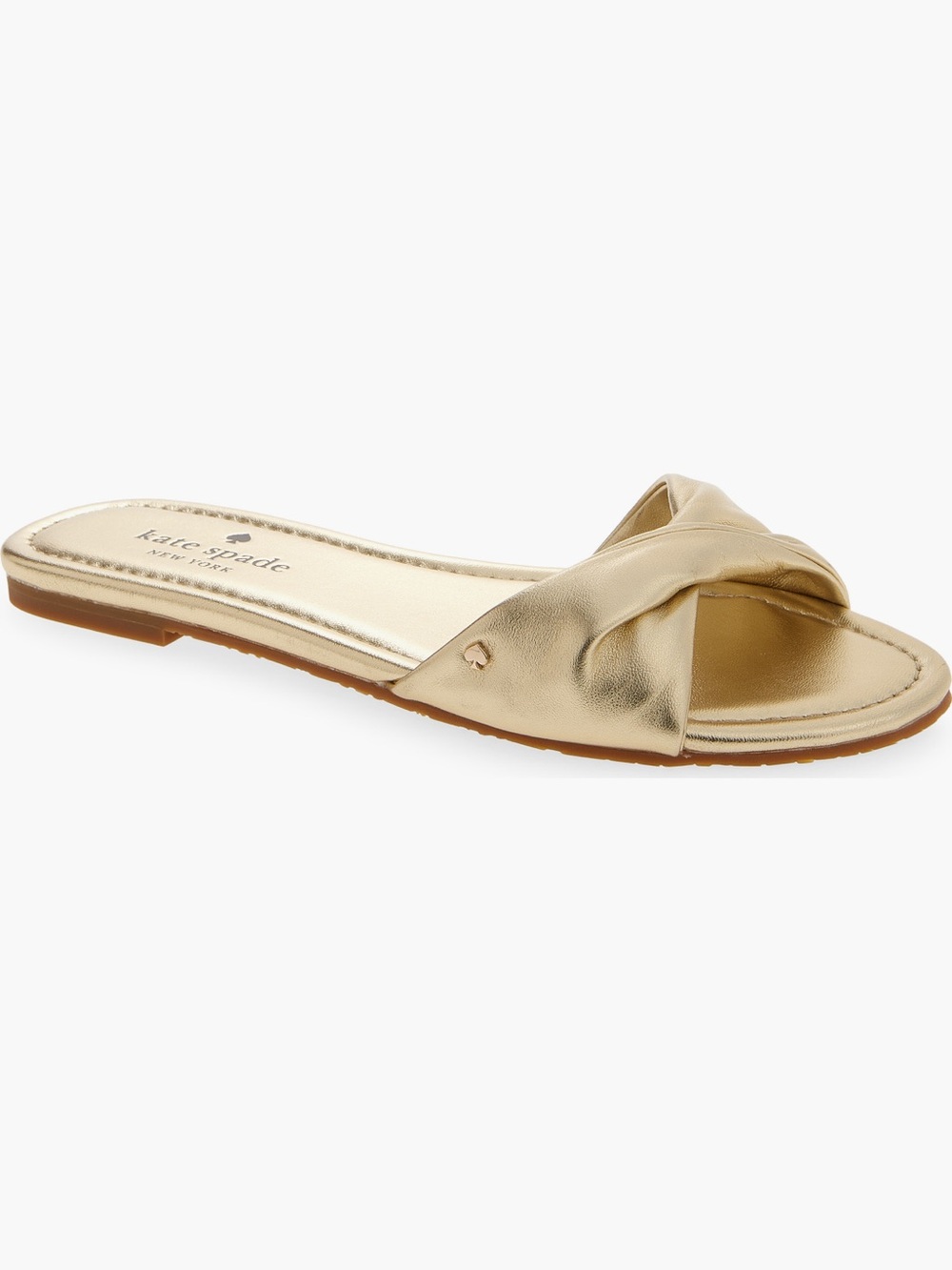 NEW Kate Spade Miley Slide Sandal in Pale Gold